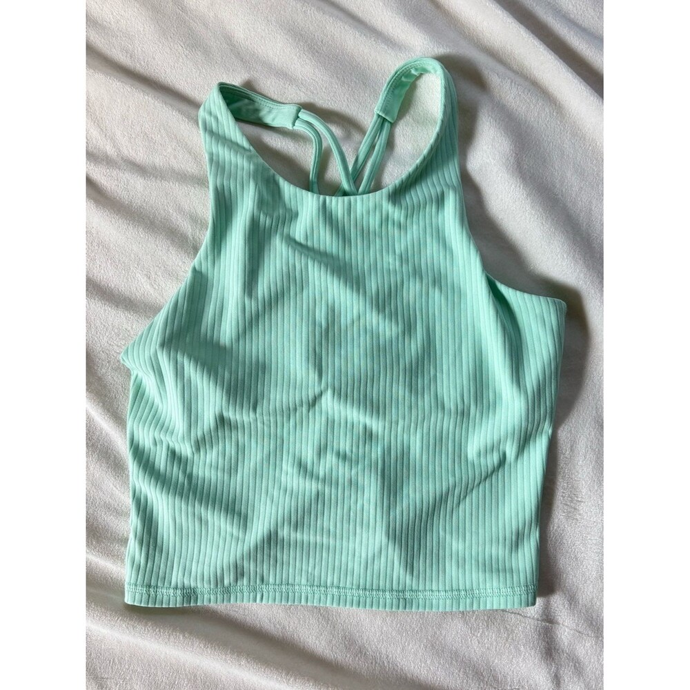 all in motion Girl’s Mint Green Ribbed Sports Bra